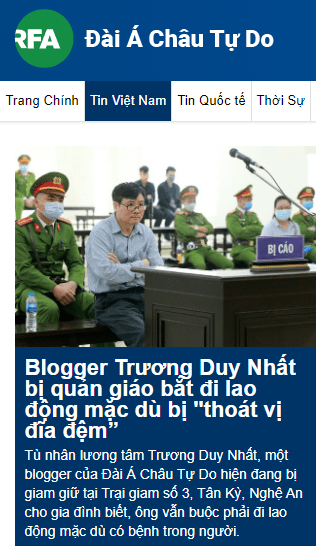 Vụ Trương Duy Nhất kêu 