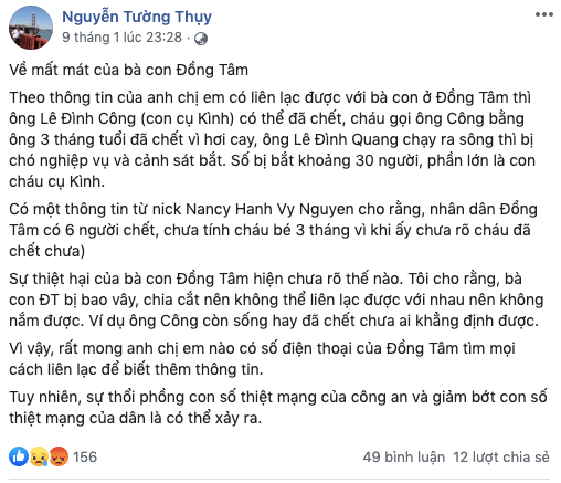 Vụ việc tại xã Đồng Tâm: Sự khốn nạn của Nguyễn Tường Thuỵ và đám kền kền