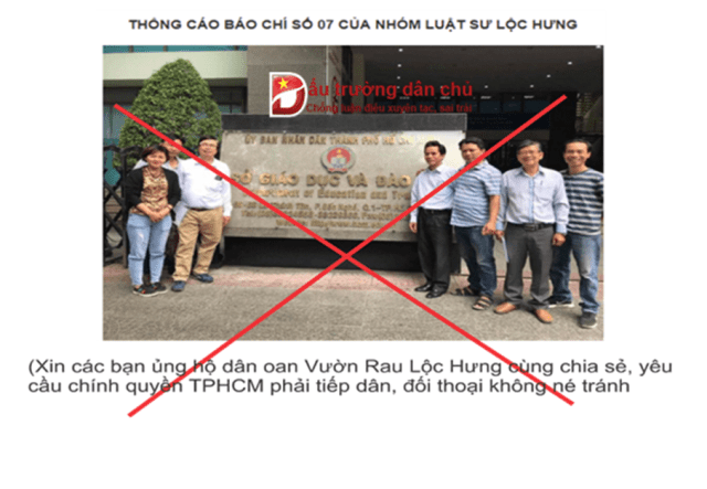 Vụ vườn rau Lộc Hưng: Thông cáo báo chí hay lợi dụng để chống phá