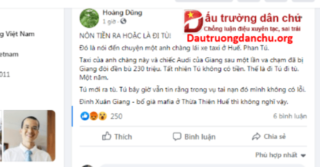 VụTrương Châu Hữu Danh bị tố đòi 1 tỷ đồng gỡ bài: Đinh Xuân Giang là người thế nào ?