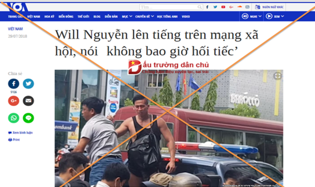 William Nguyen Anh lộ rõ 'kẻ biến thái' phản bội dân tộc Việt Nam