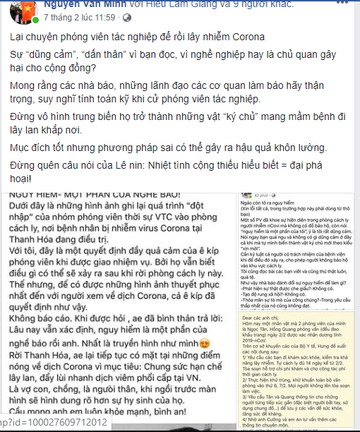 Xin đừng để bác sỹ và người dân trở thành “nạn nhân của báo chí” thời dịch bệnh?