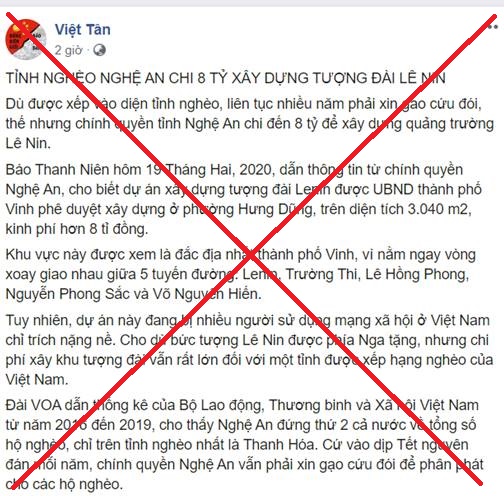 Xung quanh câu chuyện dựng tượng đài Lê nin tại trung tâm thành phố Vinh, Nghệ An