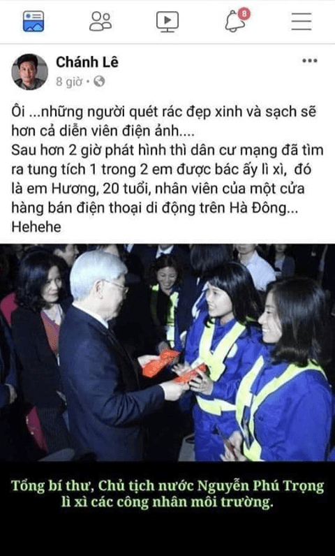 Xung Quanh Việc 2 Cô Lao Công Được Tbt - Chủ Tịch Nước Tặng Lì Xì