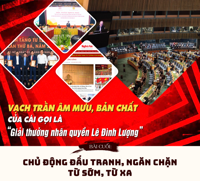 Vạch trần âm mưu, bản chất của cái gọi là ‘Giải thưởng nhân quyền Lê Đình Lượng’ (Bài 3)